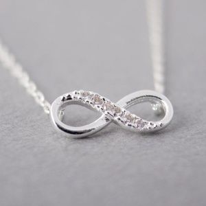 Silver Infinity Cute Pendant Necklace